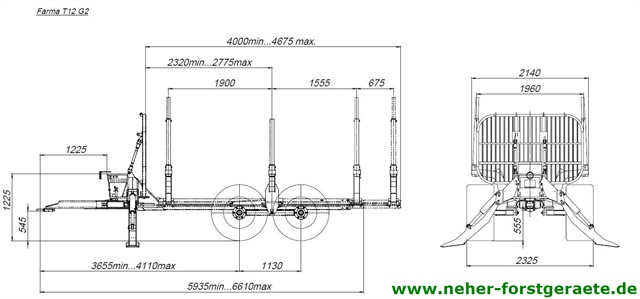 Farma Rckewagen Abmessungen