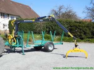 Forstner F6 mit Källefall Forstkran FB51L