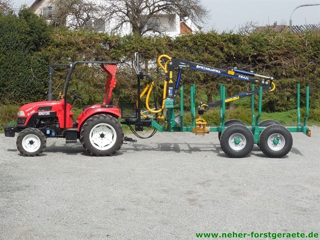 Forstner Rückewagen für kleine Traktoren - Neher Forstgeräte
